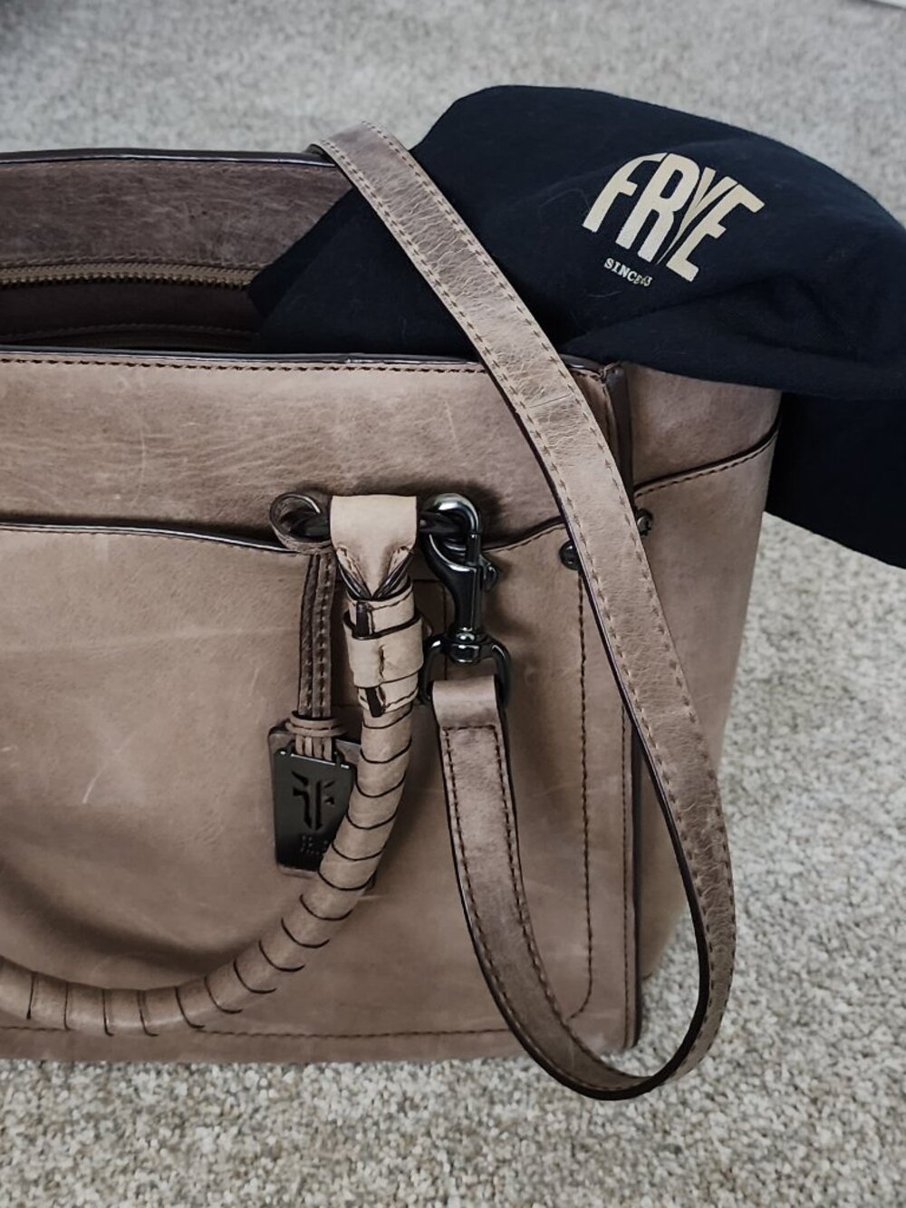 Suede Frye Tote